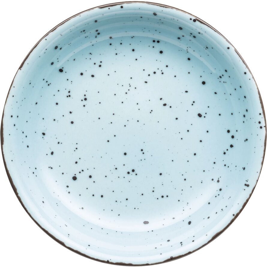 Porzellanserie "Granja" aqua Teller tief Coup-Form, 20 cm
