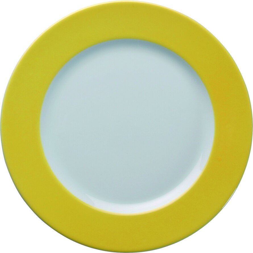 Teller flach 21,5cm gelb