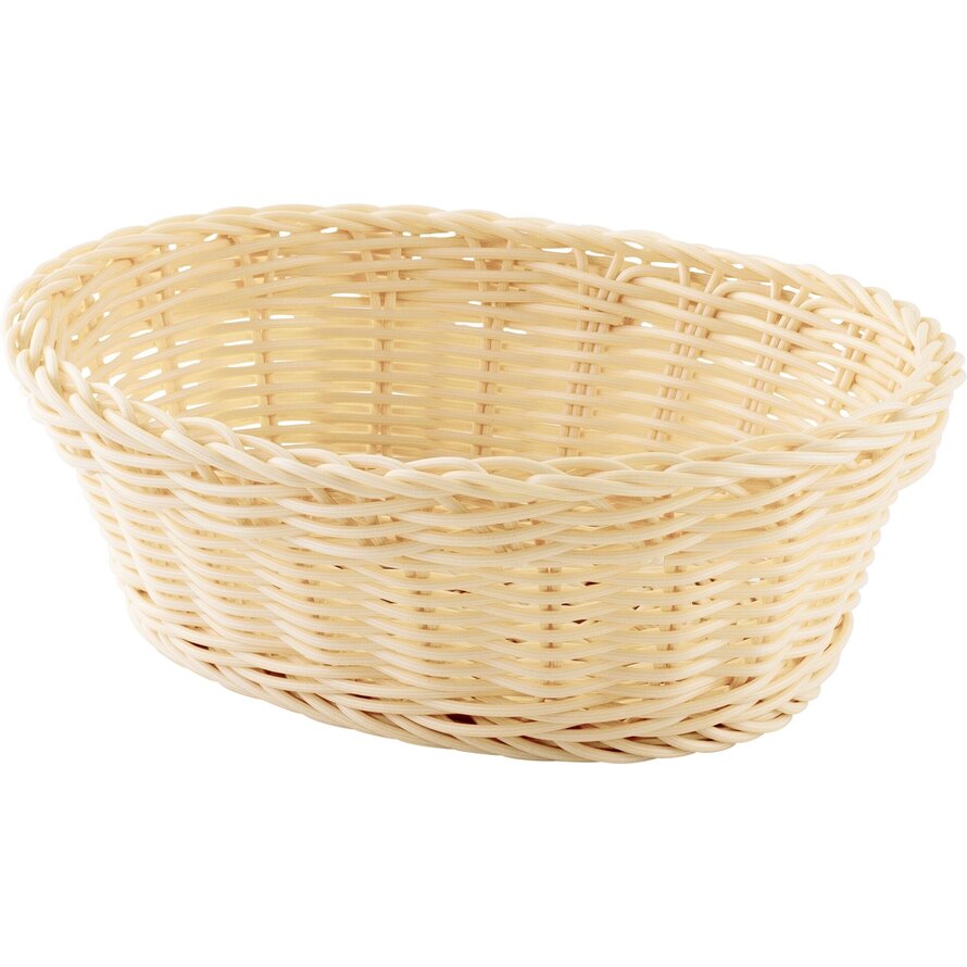 Korb oval 23x17x8cm beige