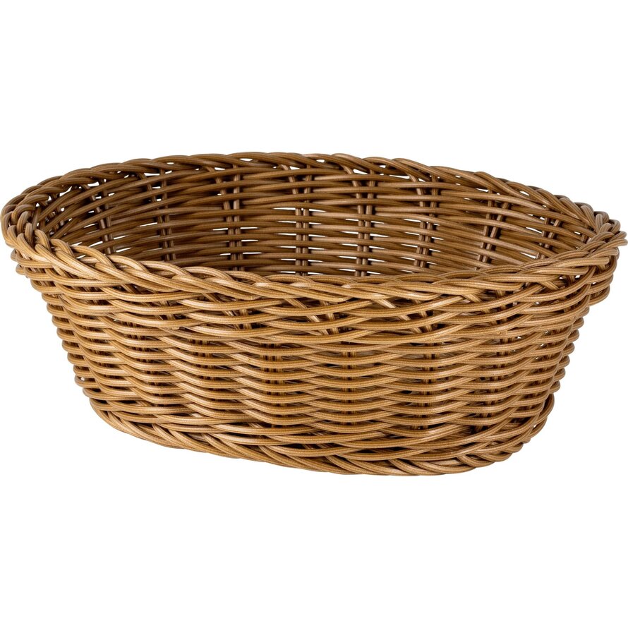 Korb oval 23x17x8cm braun