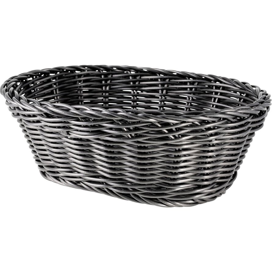 Korb oval 23x17x8cm schwarz
