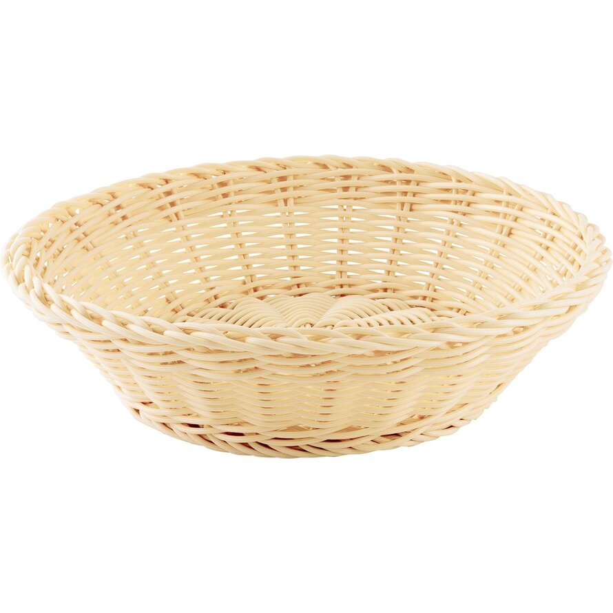 Korb rund 25x7cm beige
