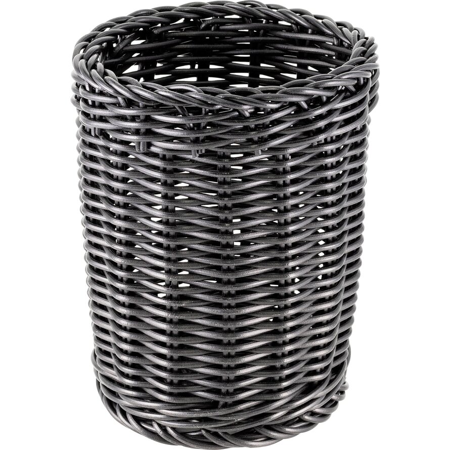 Korb Besteck rund 11,5x15cm schwarz