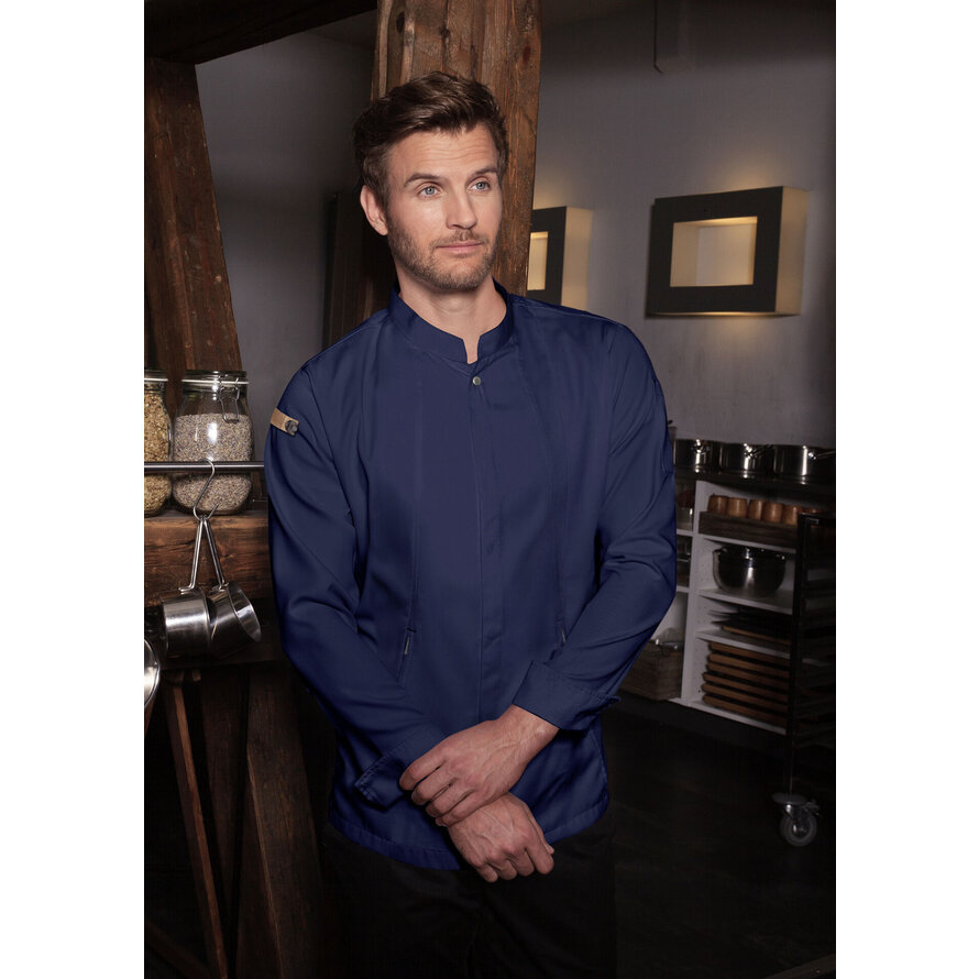 Kochjacke Herren "Green-Generation", stahlblau Größe 50