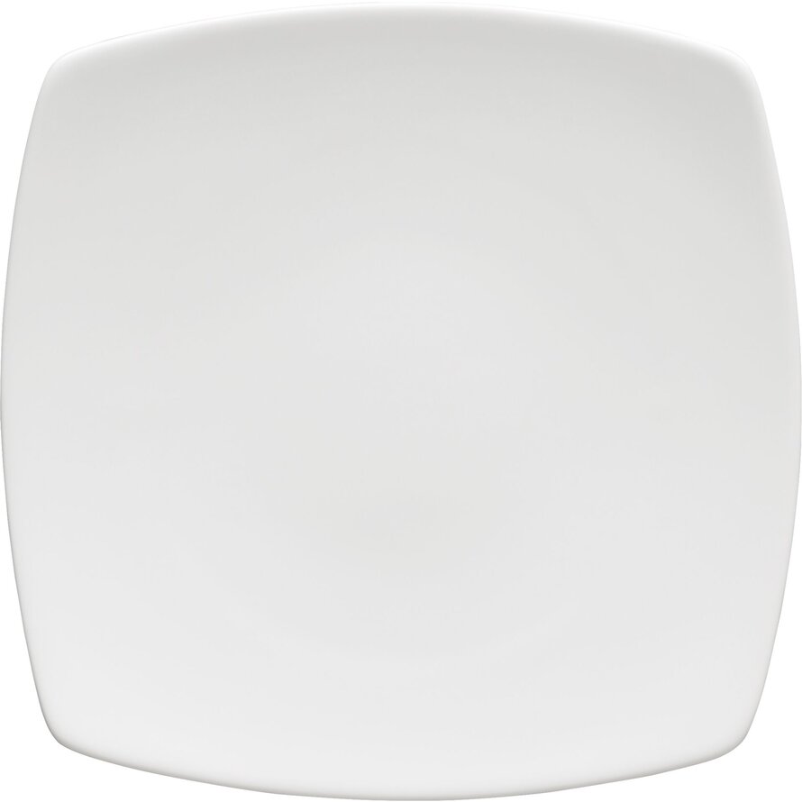 Porzellanserie "Fine Dining" Hartporzellan Teller flach, 20,5 x 20,5 cm