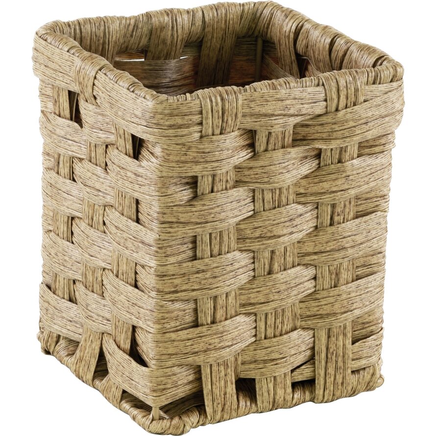 Besteckkorb quadratisch, beige, Polyrattan