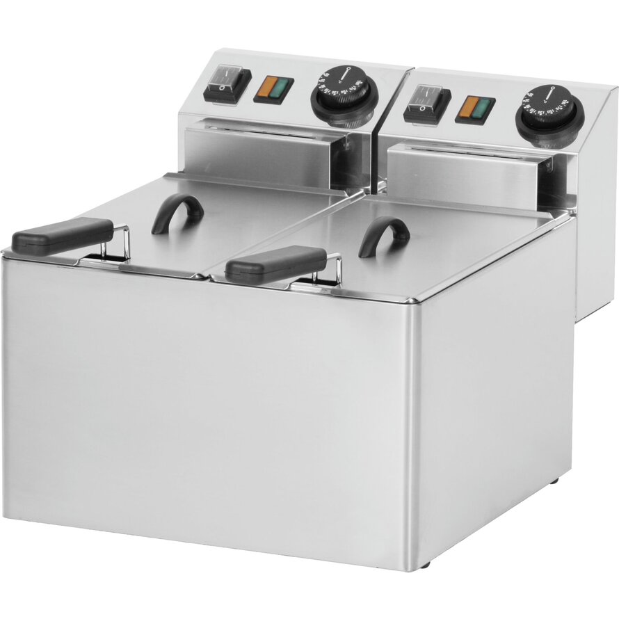 Friteuse inkl. Deckel 2x 4L