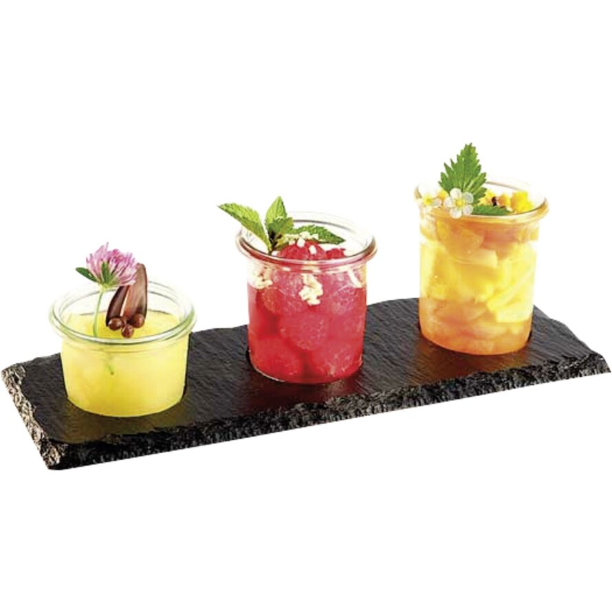 Naturschieferplatte mit 3 Aussparungen