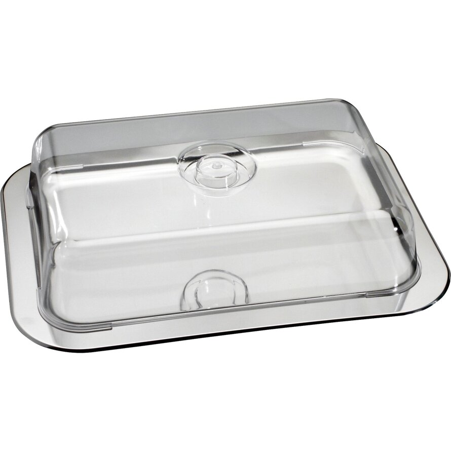 Serviertablett mit Frischhaltehaube