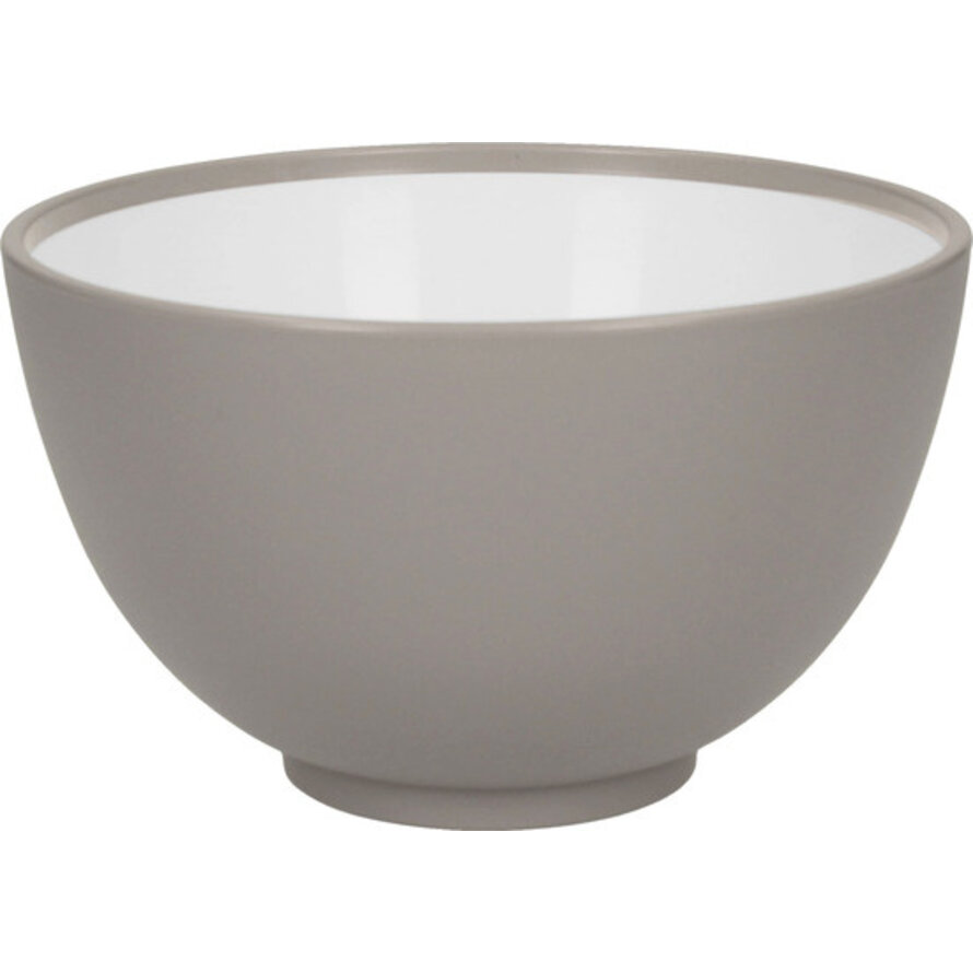 Bio-Müslischale 2-farbig hellgrau/weiß Ø13,5 cm, 0,5L