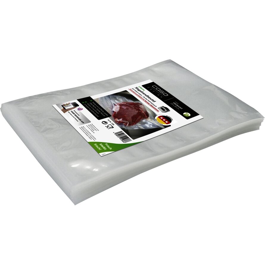 Siegelrandbeutel f. Kammervakuumierer 90 my, 100er Pack  25x35 cm