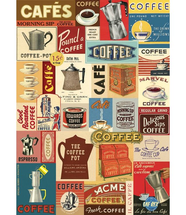 Cavallini Papers & Co - Coffee - Wrap/Poster