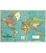 Cavallini Papers & Co - World Map 4 - Wrap/Poster