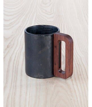 Matimañana - Mug with Wooden Handle - Matt Black