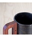 Matimañana - Matt Black Mug with Wooden Handle