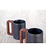 Matimañana - Matt Black Mug with Wooden Handle