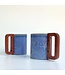 Matimañana - Mug with Wooden Handle - Blue