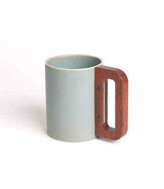 Matimañana - Mug with Wooden Handle - Sky