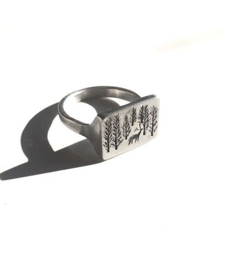 Michi Roman Michi Roman - Woodscape Ring - Silver