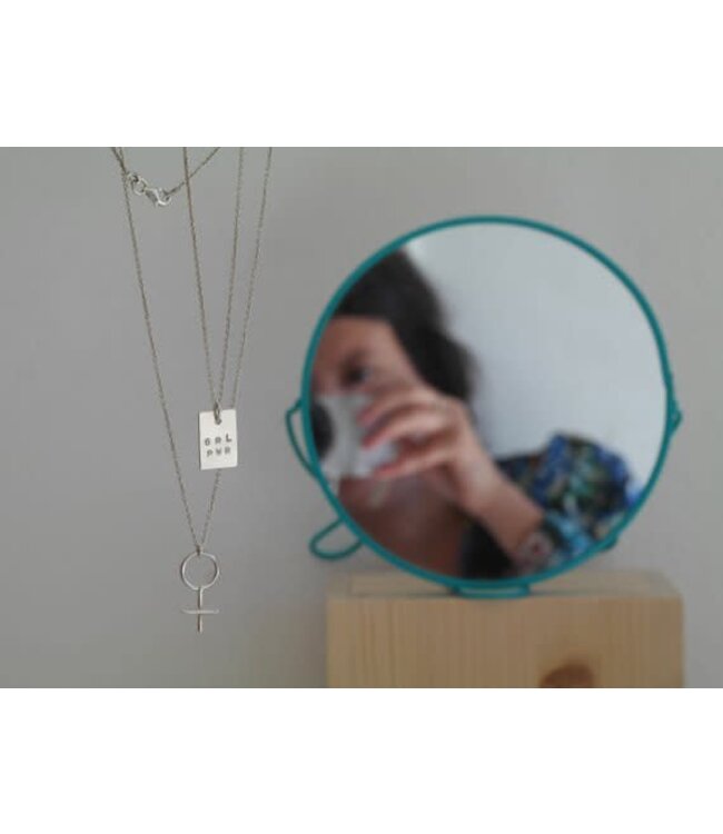 Âme Jewels Ame Jewels - Girl Power Necklace - Silver