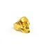 Xtellar - Skull Ring - Gold Plated Brass