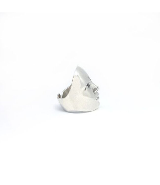 Xtellar - Face Ring - Medium- Silver