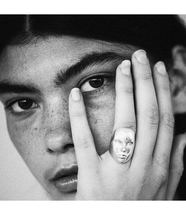 Xtellar - Face Ring - Medium- Silver