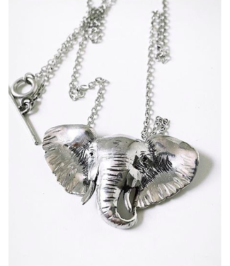 Michi Roman Michi Roman - Elephant Necklace - Sterling Silver