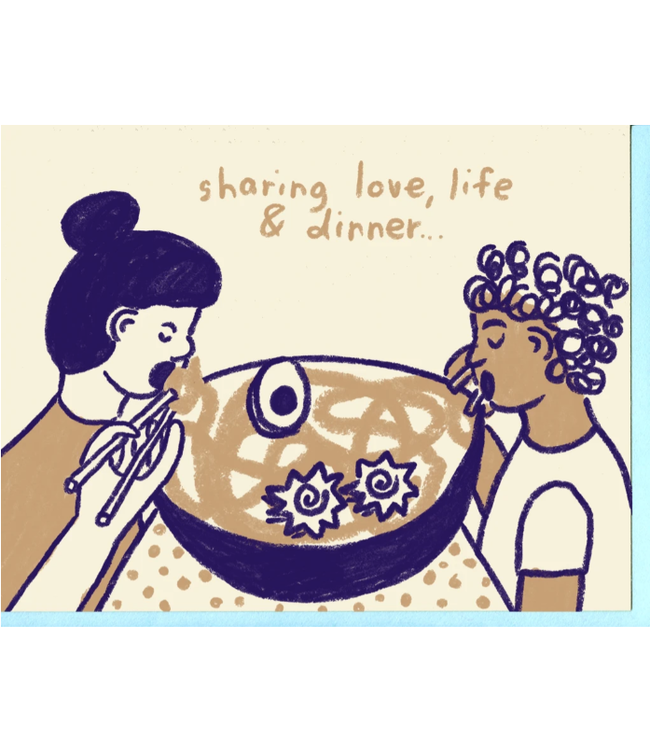 People I've Loved - Sharing Dinner - Greeting Card