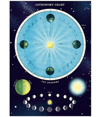 Cavallini - Astronomy Chart - Papel Regalo/Póster
