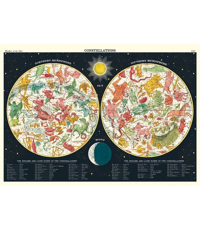 Cavallini Papers & Co - Constellations 2 - Wrap/Poster