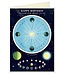 Cavallini - Happy Birthday Astronomy Chart - Tarjeta de Regalo