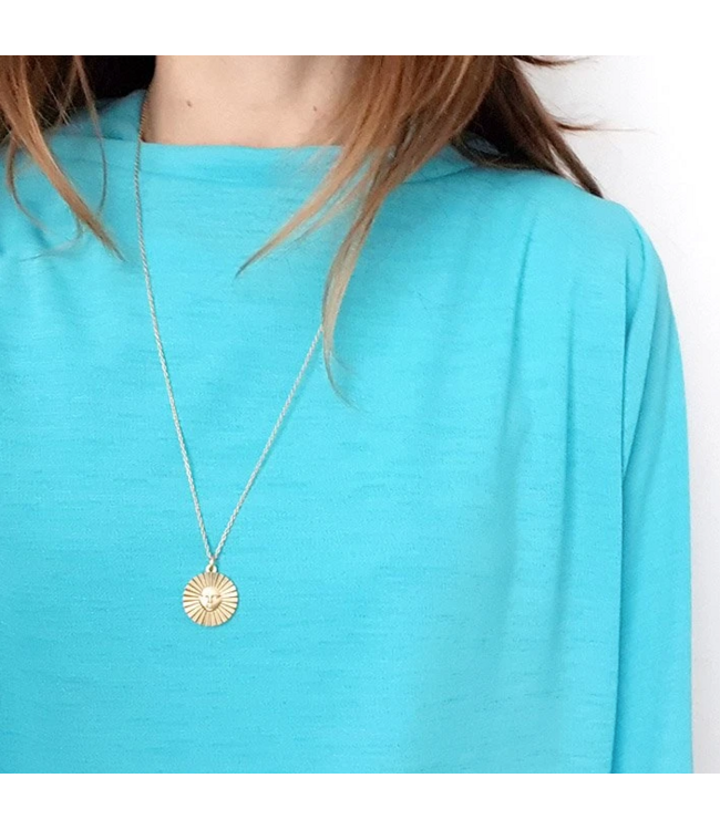 Xtellar - Sun Necklace - Latón Bañado en Oro