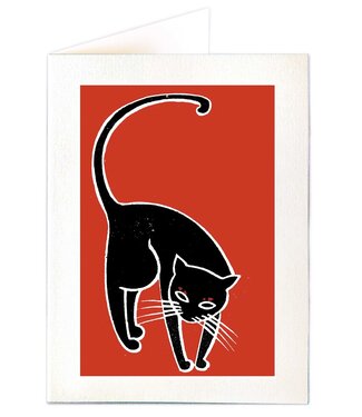 Archivist Gallery Archivist Gallery - Black Cat - Greeting Card Small