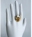 Xtellar - Skull Ring - Gold Plated Brass