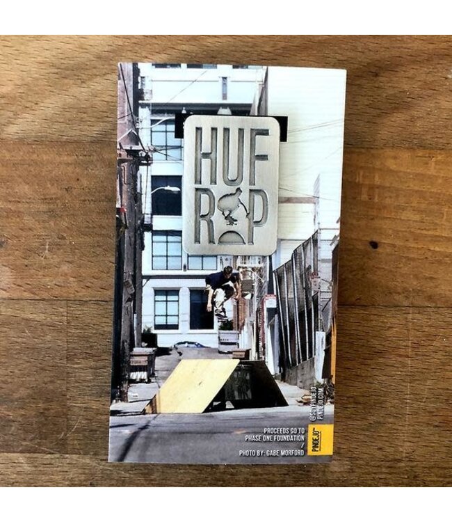 Pindejo - Antique metal- keith hufnagel forever 'HUFxRIP' enamel- Pin