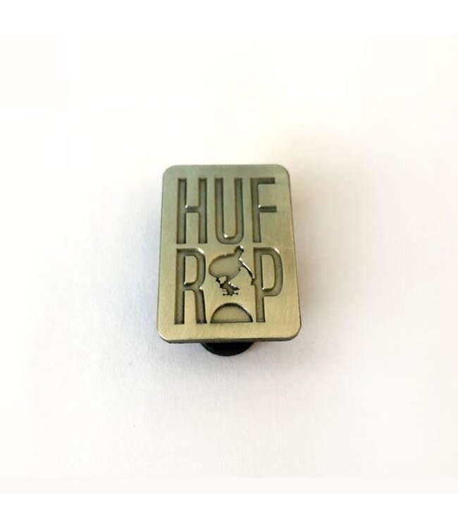 Pindejo - Antique metal- keith hufnagel forever 'HUFxRIP' enamel- Pin