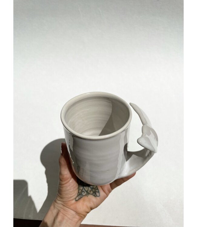 Annick Galimont Annick Galimont - Whale Mug - White