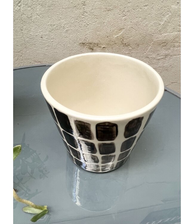 Blau Cobalt Blau Cobalt - Maceta -Dark & white