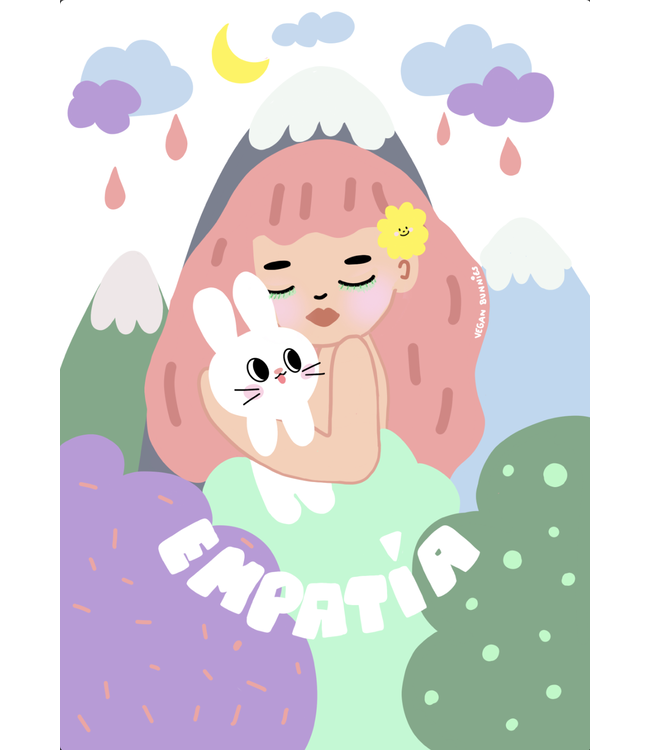 Vegan Bunnies  - Empatia - A4 Print