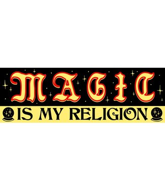 Wizard of Barge Wizard of Barge - Magic Is My Religion Bumper Sticker