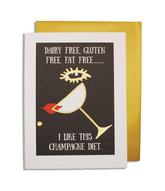 Archivist Gallery Archivist Gallery - Champagne Diet - Greeting Card