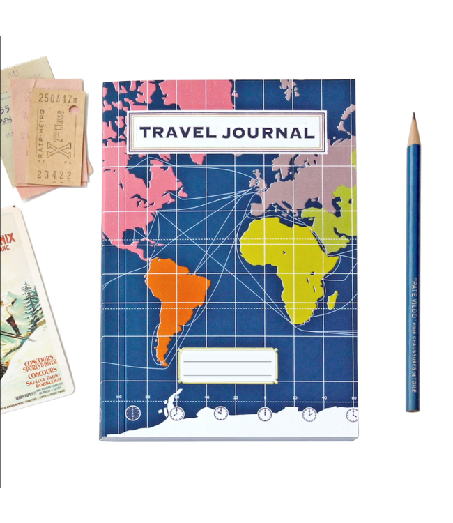 Sukie - World Map - Travel Journal - Dark Blue