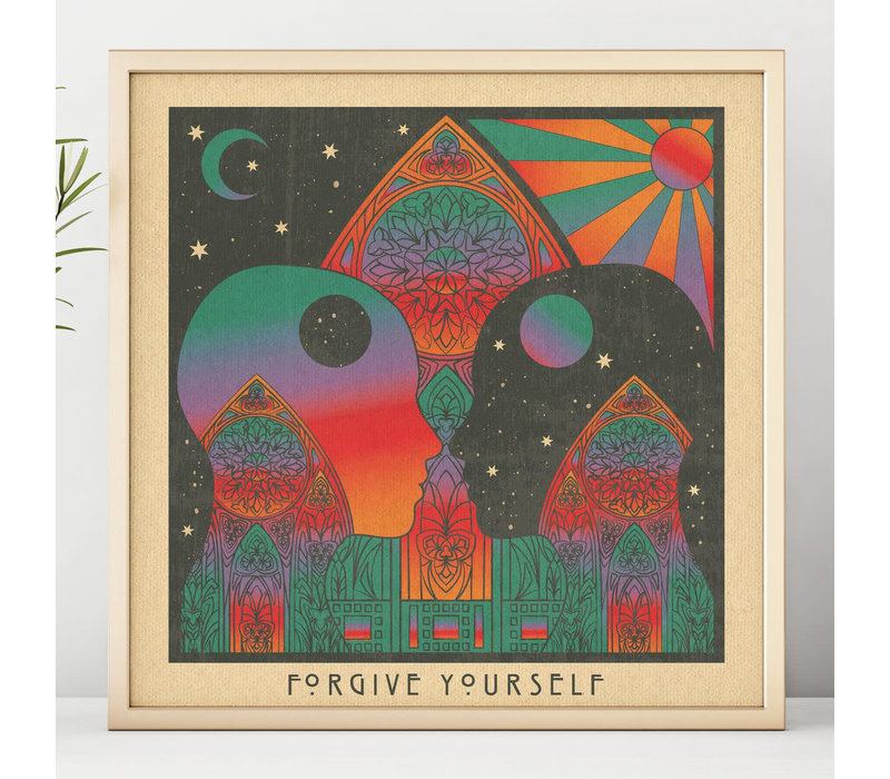 Inktally - Forgive Yourself - Square Print