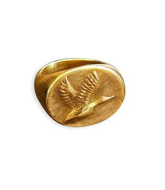 Michi Roman Michi Roman - Duck - Gold Plated Silver Ring