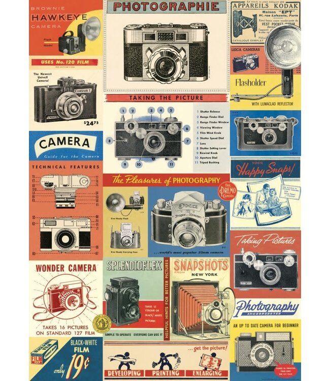Cavallini - Vintage Cameras Wrap/Poster