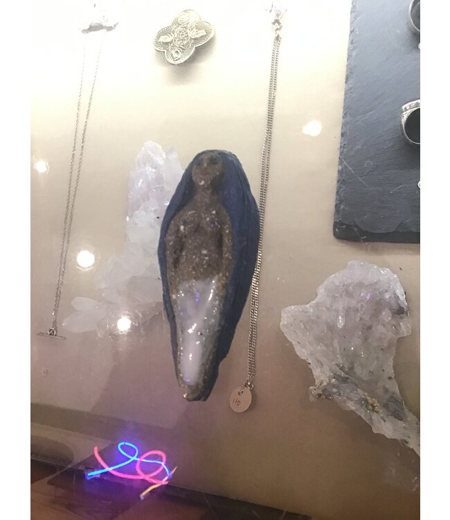 Monica Moreno Art - Diosa Tumbada - Blue