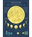 Cavallini Papers & Co - Moon Chart - Wrap/Poster