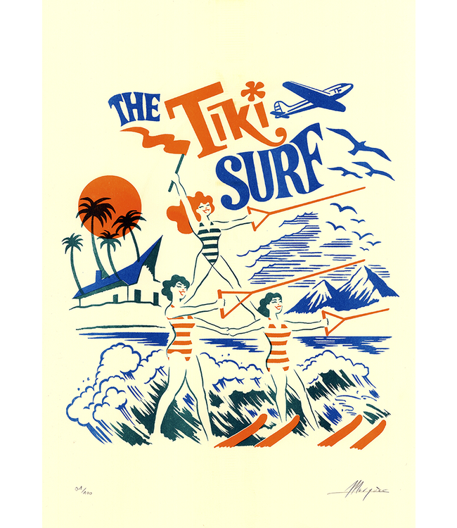 El Marquès - The Tiki Surf - A3 Risografía