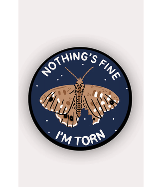 Stay Home Club Stay Home Club - Nothing is Fine, I'm Torn - Vinyl Sticker